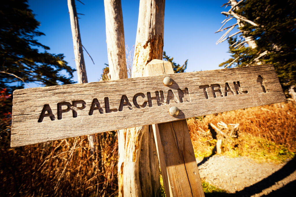 A sign reading the appalachian trail